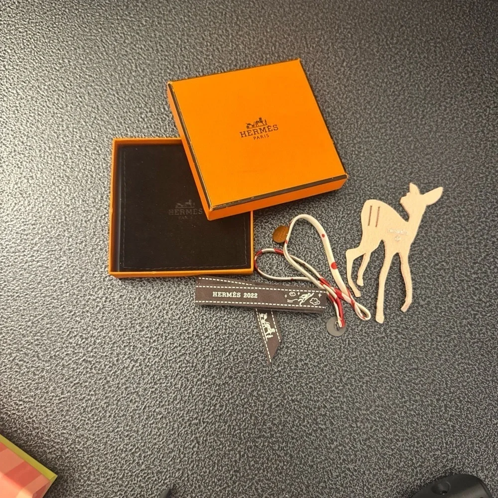 Hermès Petit H Deer Ribbon Charm